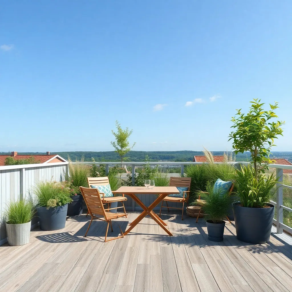 Forny din træterrasse med nem vedligeholdelse året rundt - Illustration