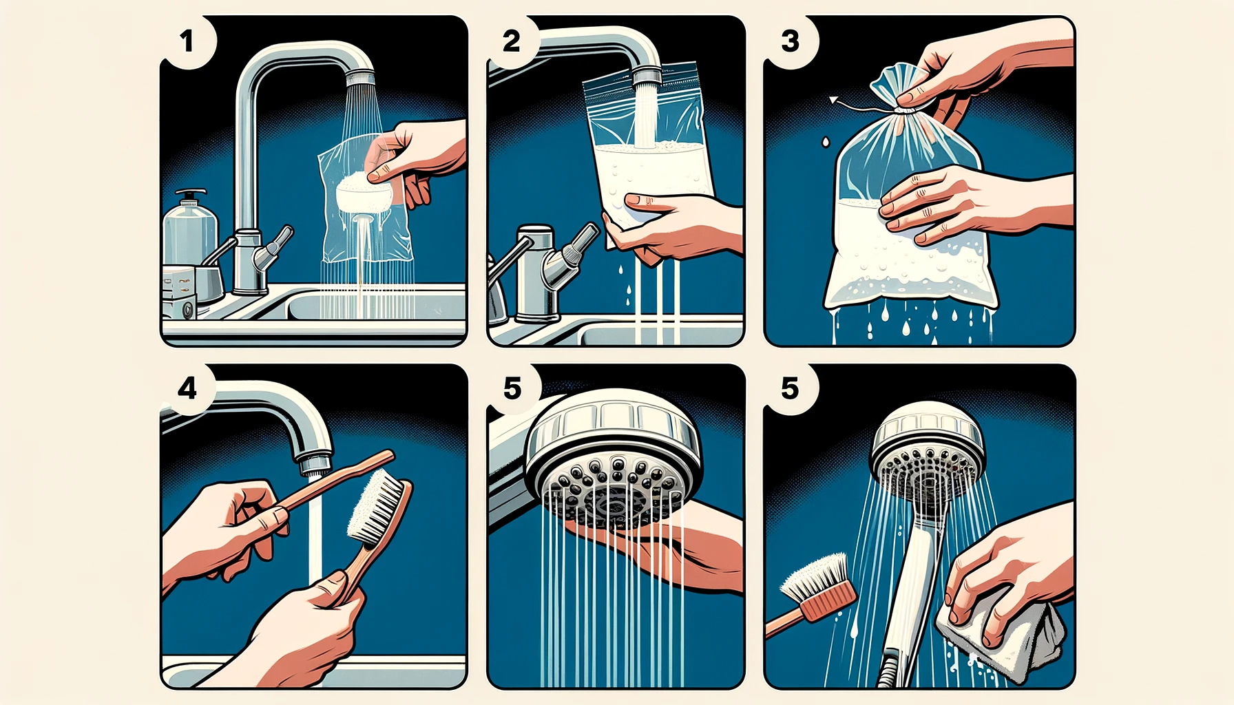 Guide til Rengøring af Brusehovedet
