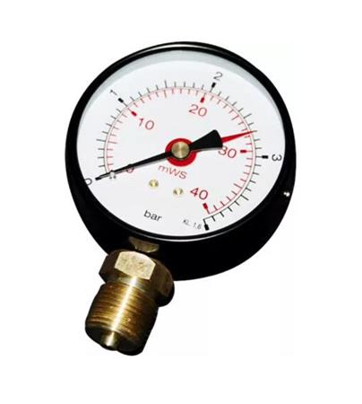 Manometer Ø80X1/2 0-4 Bar ⎮ 3800152513857 ⎮ 481103844 ⎮ 0284001485 ⎮ PA4204BD03