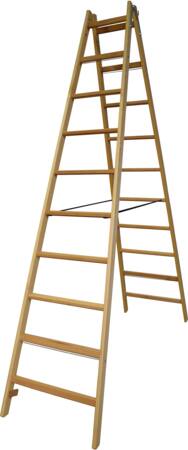 Wienerstige Træ Massiv 10 Trin Ergo - Billigelogvvs.dk -