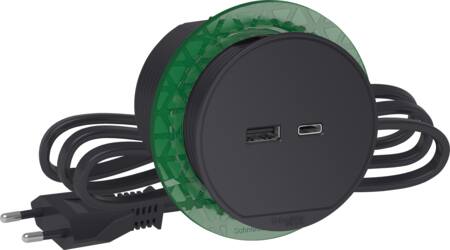 Bord Stikkontakt Enkelt M/Usb Koksgrå ⎮ 3606489819231 ⎮ 9139123419 ⎮ 9139123419 ⎮ INS44009