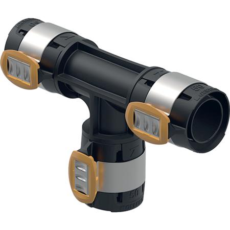 Geberit Flowfit T-Stykke Lige Ppsu 63 ⎮ 4025416609612 ⎮ 088530063 ⎮ 0200207132 ⎮ 620.086.00.1