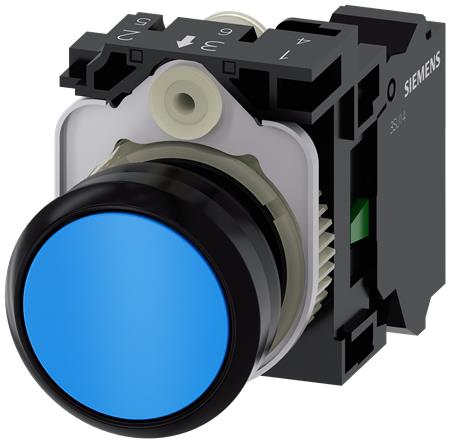 Trykknap, 22Mm, Rund, Plast, Blå, Flad ⎮ 2618400948 ⎮ 2618400948 ⎮ 2618400948 ⎮