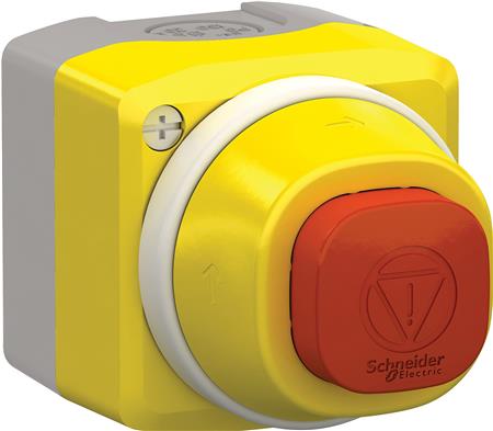 Nødstopbox Firkantet M/Led 2Nc+No 24V ⎮ 7517920498 ⎮ 7517920498 ⎮ 7517920498 ⎮ XALK84W3BG