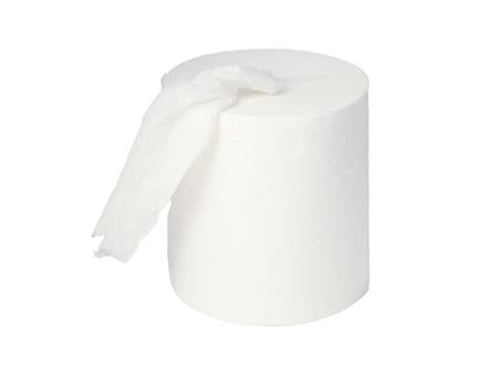 Aftørringspapir I Rulle 280M Hvid - Billigelogvvs.dk -