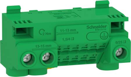 Afdækning Terminalblok 3X6/25 + 11X1,5/4 ⎮ 3316413223 ⎮ 3316413223 ⎮ 3316413223 ⎮ LGYT1E14