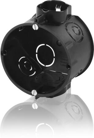 Indmuringsdåse 45 Mm Dyb, M/Skruer Sort - Billigelogvvs.dk -