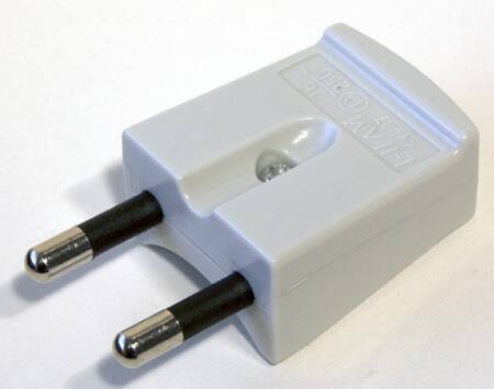 Stikprop Flad 16A Uden Jord Grå - Billigelogvvs.dk -