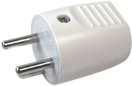 Stikprop Rund 13A Med Jord Hvid - Billigelogvvs.dk -