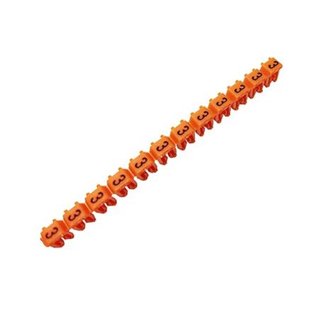 Ledningsmærke 3 Orange 0,5-1,5 ⎮ 3928100034 ⎮ 3928100034 ⎮ 3928100034 ⎮ 38213