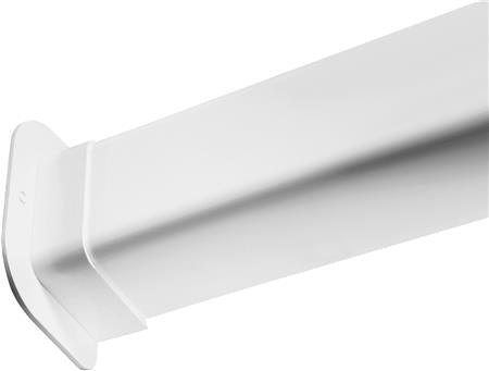 Kanal Vægtilslutning Lige - Hvid - Billigelogvvs.dk -