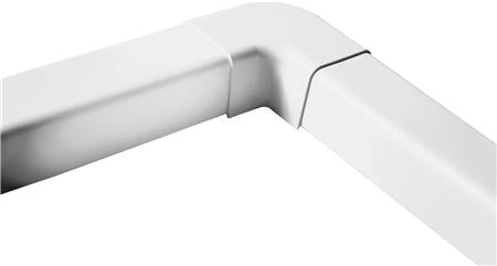 Kanal Vertikalt Vinkel 90G - Hvid - Billigelogvvs.dk -