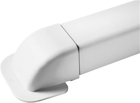 Kanal Vægtilslutning 1 90G - Hvid - Billigelogvvs.dk -