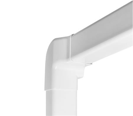 Kanal Vinkel 90 Venstre - Hvid - Billigelogvvs.dk -