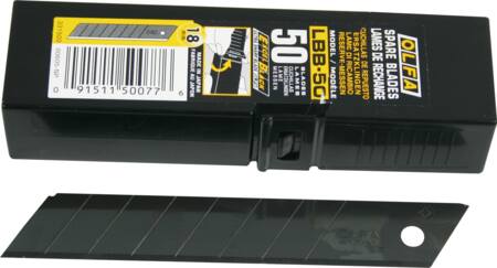 Knivblad Sort 18Mm Bræk-Af (50) ⎮ 0091511500776 ⎮ 900014016 ⎮ 1797000147 ⎮ 20450077