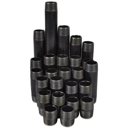 Nippelrør Sort Blandede 25 Stk 1/2 ⎮ 5705157031291 ⎮ 012012104 ⎮ 0201031292 ⎮ 012012104
