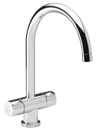 Titan 2-Grebs Køkkenarmatur Med Høj Tud - Billigelogvvs.dk -