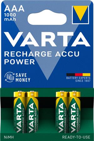 Batteri Rech.Accu Power Aaa 1000Mah 4St/ ⎮ 9494650494 ⎮ 900047456 ⎮ 9494650494 ⎮