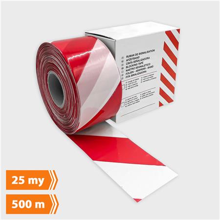 Afmærkningsbånd Rød/Hvid 500M ⎮ 8026978000509 ⎮ 982003207 ⎮ 0897211110 ⎮ 102472