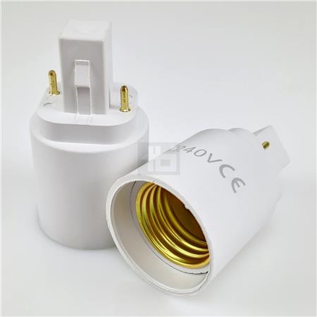 Fatningsadapter Plast G24D-E27 2-Pins ⎮ 5711958002613 ⎮ 5401041048 ⎮ 5401041048 ⎮