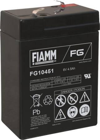 Fiamm Blybatteri 6V/4,5Ah ⎮ 5494506335 ⎮ 5494506335 ⎮ 5494506335 ⎮ FG10451