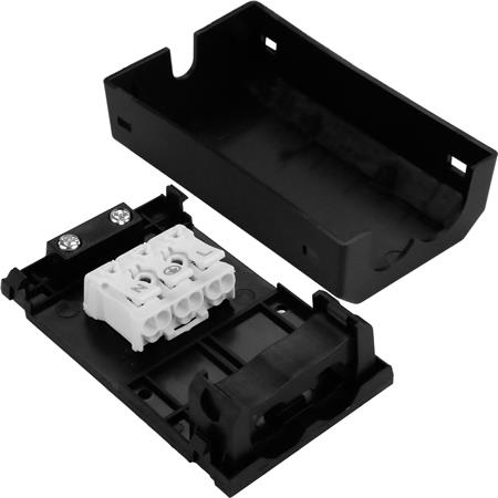 Sløjfedåse 3-Polet , Sort, 3X2,5Mm2 ⎮ 5449502038 ⎮ 5449502038 ⎮ 5449502038 ⎮ M625-3P