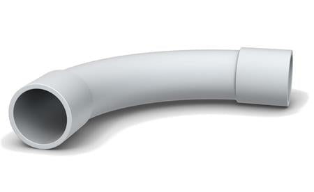 Bøjning Pvc 20 Mm 90Gr. Grå ⎮ 5705157283096 ⎮ 0810000061 ⎮ 0810000061 ⎮ 1200556178
