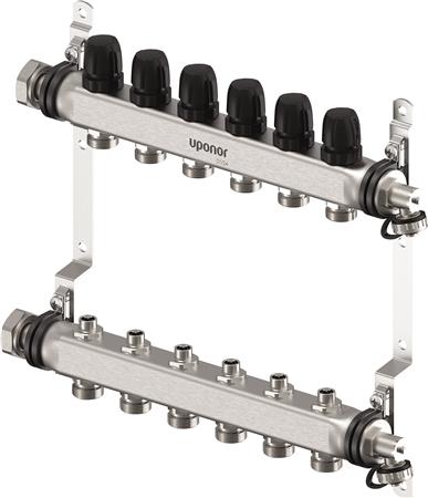 Uponor Vario S Fordelerrørsæt 6 Kredse L ⎮ 6414900440745 ⎮ 046230106 ⎮ 0200207150 ⎮ 1140867
