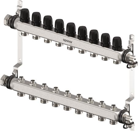Uponor Vario S Fordelerrørsæt 10 Kredse ⎮ 6414900440783 ⎮ 046230110 ⎮ 0200207159 ⎮ 1140871