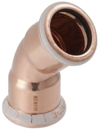 Bøjning 45° M/M 15Mm Cu Mapress ⎮ 0802045108 ⎮ 045514015 ⎮ 0802045108 ⎮ 1000585863