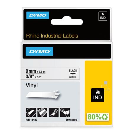 Rhino Vinyltape 9Mm Hvid ⎮ 9797003120 ⎮ 900051050 ⎮ 9797003120 ⎮