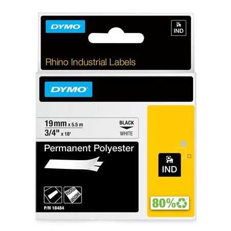 Rhino Perm.Poly Label 19Mm Hvid ⎮ 0071701187659 ⎮ 900051094 ⎮ 9797003560 ⎮