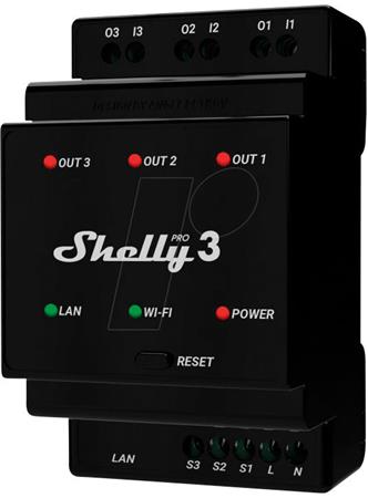 Shelly Pro 3 ⎮ 5401018925 ⎮ 5401018925 ⎮ 5401018925 ⎮