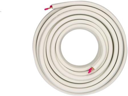 Dobbelt Kobberrør 1/4"-3/8" 20M M. Kappe ⎮ 7090044990262 ⎮ 930012166 ⎮ 5401008441 ⎮ 120250