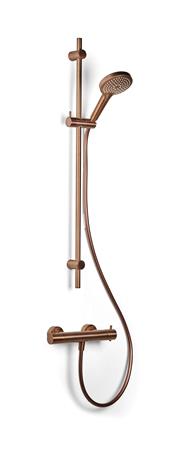 Termostatarmatur M/Brusesæt Børst Bronze ⎮ 8711802006061 ⎮ 722791812 ⎮ 0200205757 ⎮