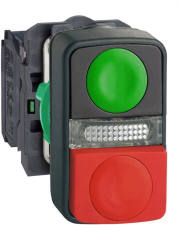 Dobbelt Tryk Med Lys 24Vdc Start/Stop ⎮ 3389119043540 ⎮ 7517801339 ⎮ 7517801339 ⎮ XB5AW73731B5