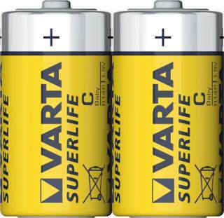 Varta Batteri Superlife C R14P 2-Folie ⎮ 4008496556502 ⎮ 900039999 ⎮ 0894101199 ⎮ 