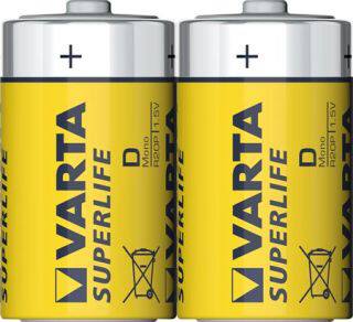 Batteri Superlife D R20 2 Stk Folie ⎮ 4008496556540 ⎮ 900040707 ⎮ 0894101542 ⎮