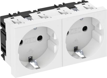 Stikdåse 2X2P+J Hvid Schuko 2M ⎮ 5436532697 ⎮ 5436532697 ⎮ 5436532697 ⎮ 6120022