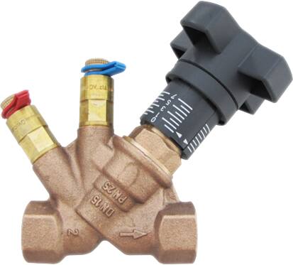 Str.Reg.Vent. 1.¼" Med 2 Målenipler ⎮ 4026755125108 ⎮ 406320210 ⎮ 0802040446 ⎮ 1060210