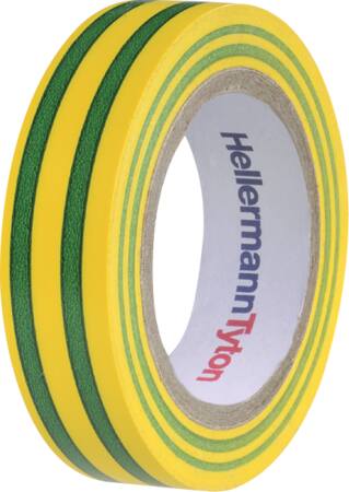 Tape Pvc Grøn/Gul 15Mmx10M ⎮ 4031026401690 ⎮ 900024926 ⎮ 0839102098 ⎮ 710-00106