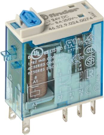 Industrirelæ 8A 2C/O 24Vdc ⎮ 8012823305097 ⎮ 0822003272 ⎮ 0822003272 ⎮ 46.52.9.024.0074