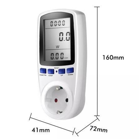 Digital Lcd Energimåler Schuko ⎮ 5401010725 ⎮ 5401010725 ⎮ 5401010725 ⎮