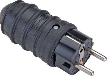 Stikprop Schuko Gummi Sort 250V 16A ⎮ 5703873233883 ⎮ 0828100027 ⎮ 0828100027 ⎮ F-8531008