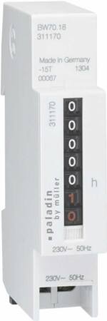 Timetæller Din 230V 0-99999 18 - Billigelogvvs.dk -