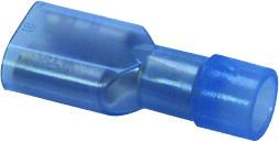 Spademuffe Heliso. Blå 6,3X0,8 - Billigelogvvs.dk -