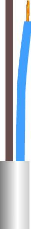 Ledning 2X1,5 H05Vv-F Hvid R50 - Billigelogvvs.dk -