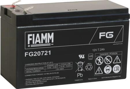 Fiamm Blybatteri 12V/7,2Ah ⎮ 5705154114157 ⎮ 5494506157 ⎮ 5494506157 ⎮ FG20721
