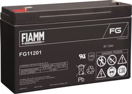Fiamm Blybatteri 6V/12Ah ⎮ 5705154114164 ⎮ 5494506160 ⎮ 5494506160 ⎮ FG11201