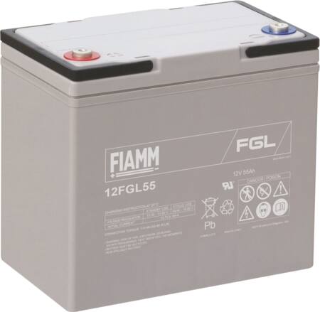 Fiamm 10 Års Blybatteri 12V/55Ah. ⎮ 5705154114249 ⎮ 5494506241 ⎮ 5494506241 ⎮ 12FGL55